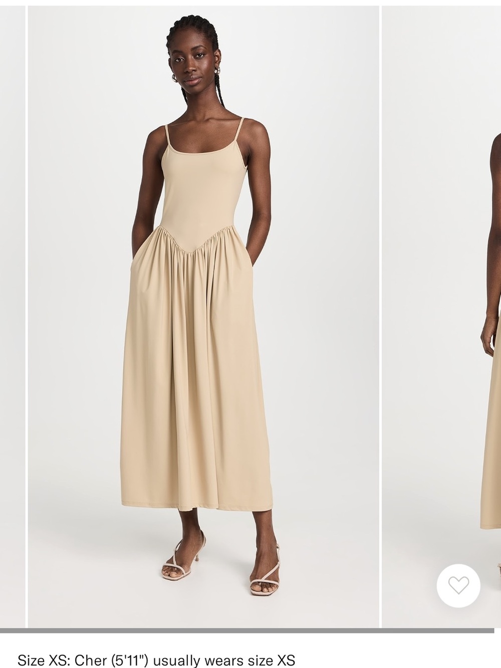 Ciao Lucia Neroni Dress Neutral Beige Spaghetti-Strap Maxi Dress